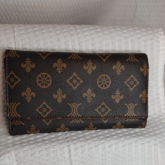 Handbags - FASHION Brown Patterned Wallet